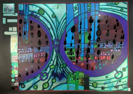 多数の Hundertwasser - A rainy day on the Regentag