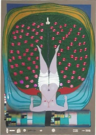 シルクスクリーン Hundertwasser - Homage to Schroeder-Sonnenstern