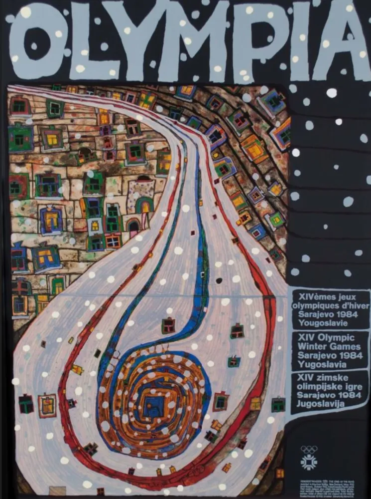 多数の Hundertwasser - Olympia Yuogoslavia Winter Games