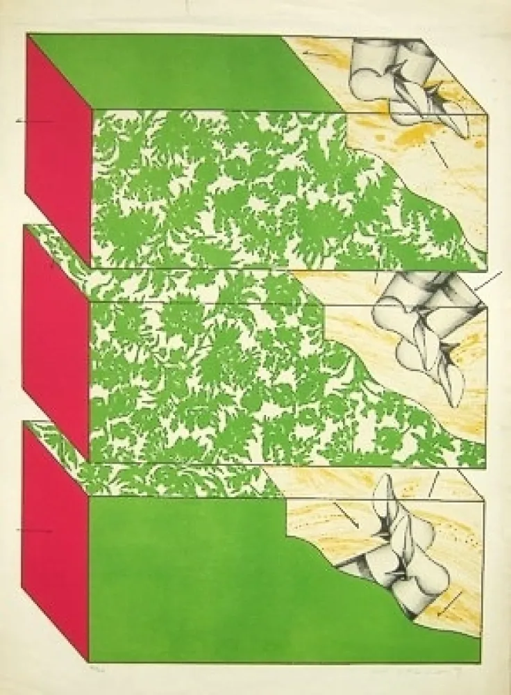 リトグラフ Ikeda - Sky garden