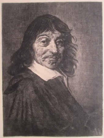 彫版 Ilsted - René Descartes, after the portrait by Frans Hals