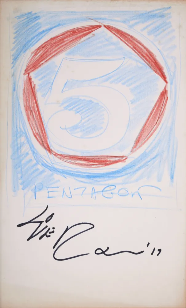 技術的なありません Indiana - 5 Pentagon #1, 2017 - Hand-signed