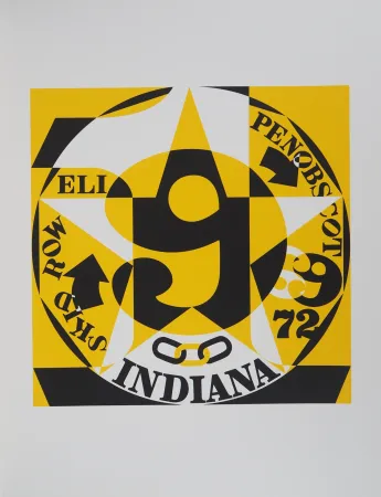 シルクスクリーン Indiana - American Dream : Decade, Autoportrait 1969