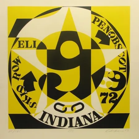 シルクスクリーン Indiana - Decade Autoportrait