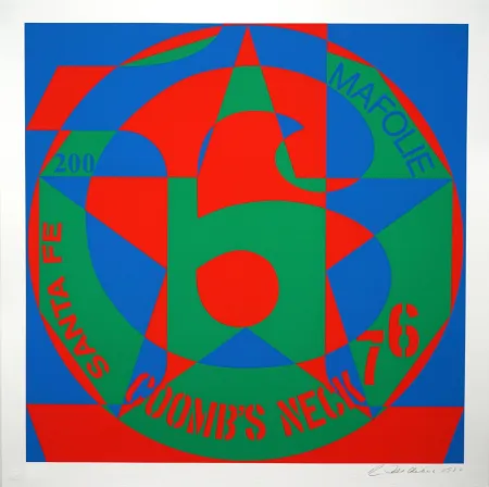 シルクスクリーン Indiana - Decade: Autoportraits, Vinalhaven Suite. #6: Coomb's Neck