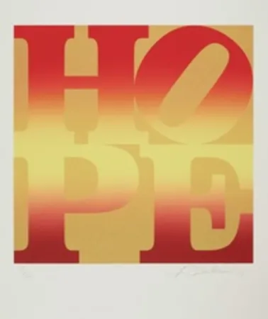 シルクスクリーン Indiana - Four Seasons of Hope: Autumn (Gold)