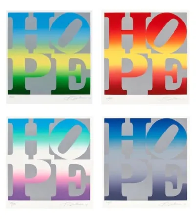 シルクスクリーン Indiana - Four Seasons of Hope (Silver), 2012