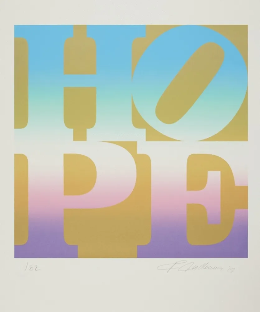 シルクスクリーン Indiana - Four Seasons of Hope: Spring (Gold)