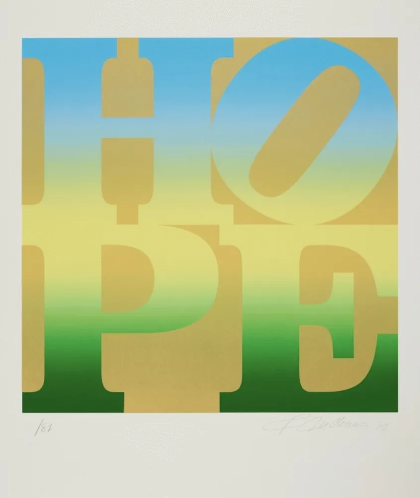 シルクスクリーン Indiana - Four Seasons of Hope: Summer (Gold)