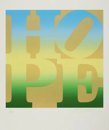 シルクスクリーン Indiana - Four Seasons of Hope: Summer (Gold)