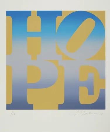 シルクスクリーン Indiana - Four Seasons of Hope: Winter (Gold)
