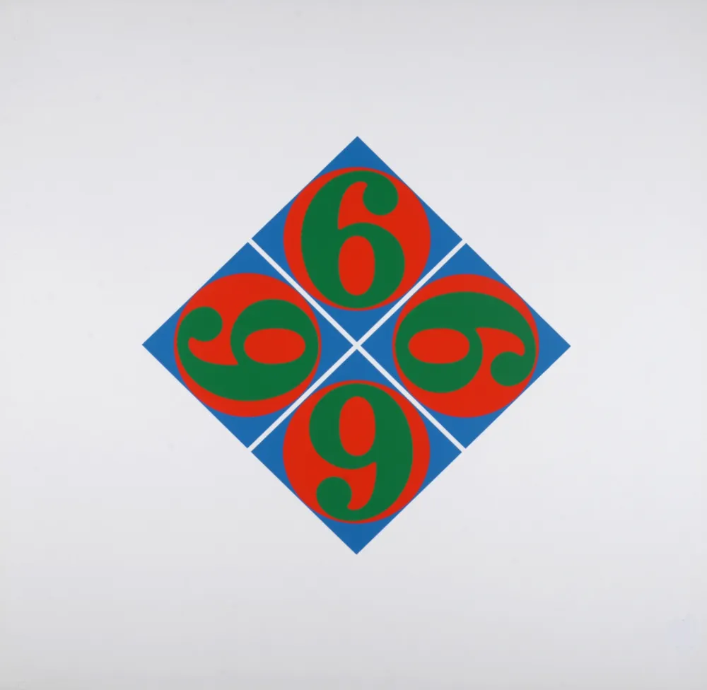 シルクスクリーン Indiana - Four Sixes, 1969 - hand-signed