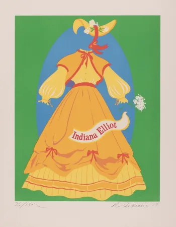 シルクスクリーン Indiana -  Indiana Elliot, 1977 - Hand-signed