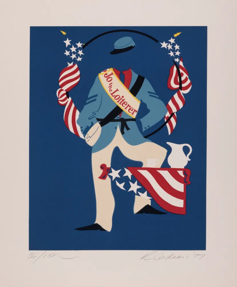 シルクスクリーン Indiana - Jo the Loiterer, 1977 - Hand-signed