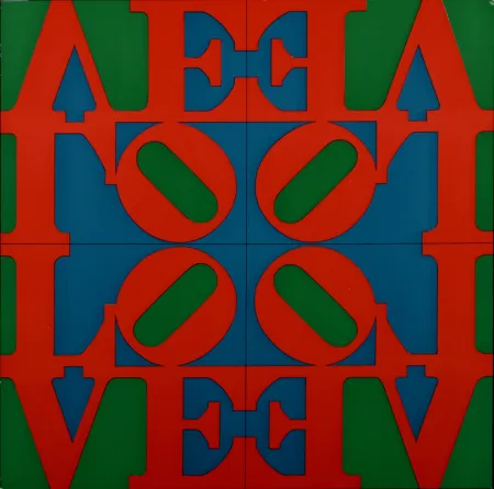 シルクスクリーン Indiana - Love Wall, 1967 - Very scarce!