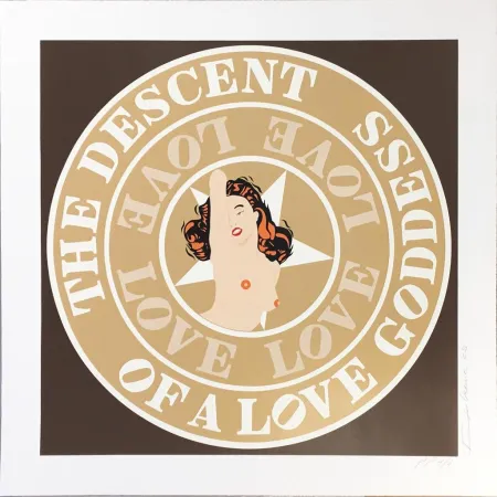 シルクスクリーン Indiana - (Marilyn) Descent of a Love Goddess
