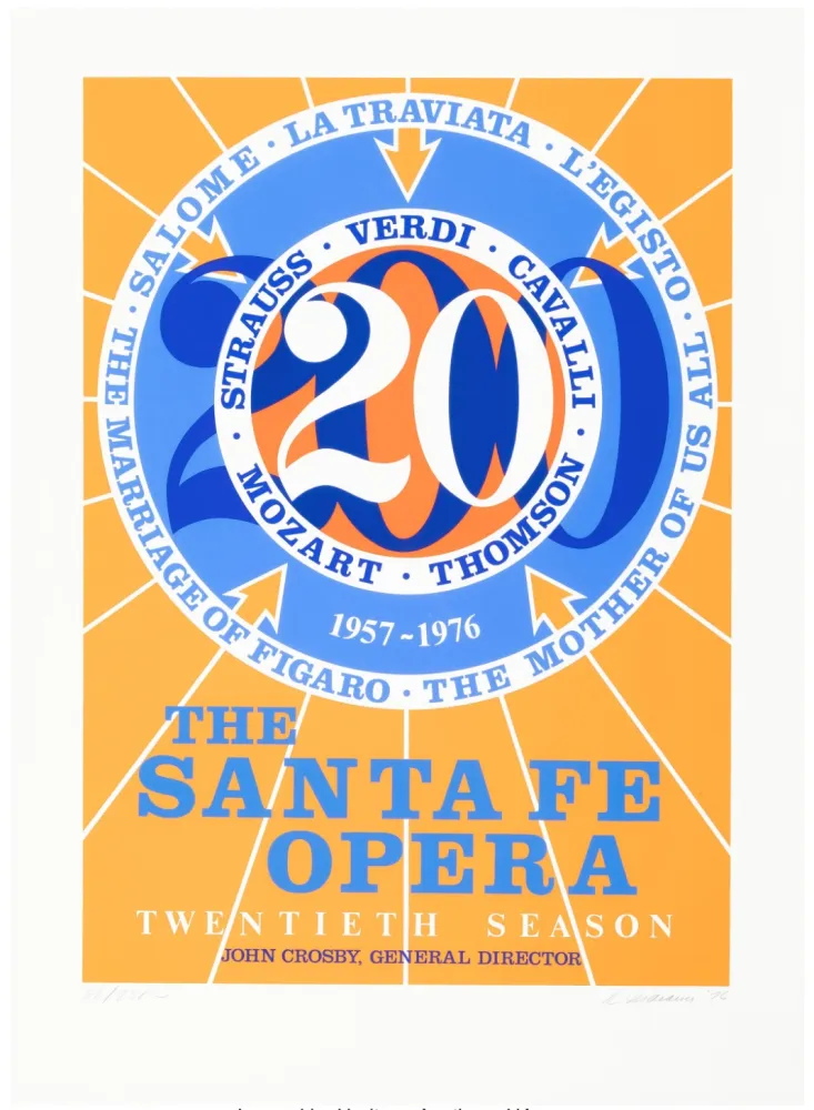 シルクスクリーン Indiana - Santa Fe, 1976 - Hand-signed