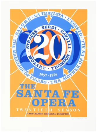 シルクスクリーン Indiana - Santa Fe, 1976 - Hand-signed