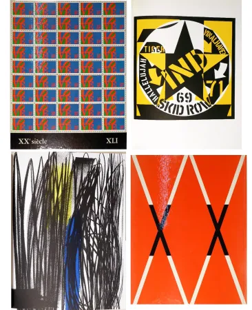 挿絵入り本 Indiana - XXe SIÈCLE (nouvelle série). n° 41 (XLI). US Art II. Panorama 73**. XXXIIIe année. Décembre 1973 (H. Hartung, R. Indiana)