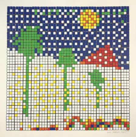 シルクスクリーン Invader - Boys Don’t Cry