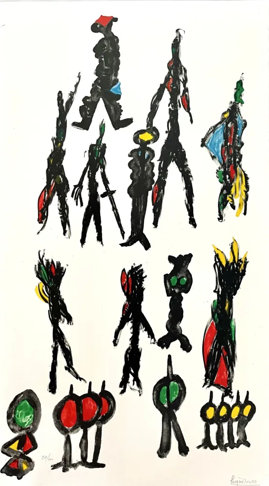 リトグラフ Ionesco - Ces Messieurs