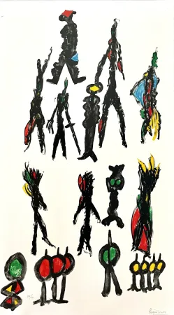 リトグラフ Ionesco - Ces Messieurs