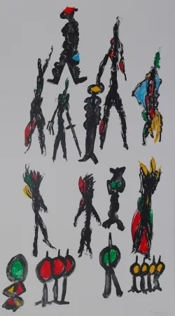 リトグラフ Ionesco - Ces messieurs