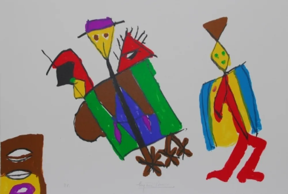 リトグラフ Ionesco - FIGURES