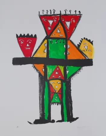 リトグラフ Ionesco - La postérité royale