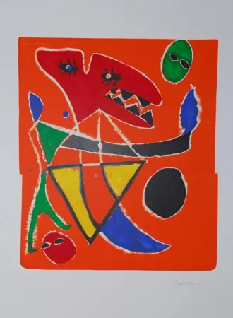 リトグラフ Ionesco - Le mordant