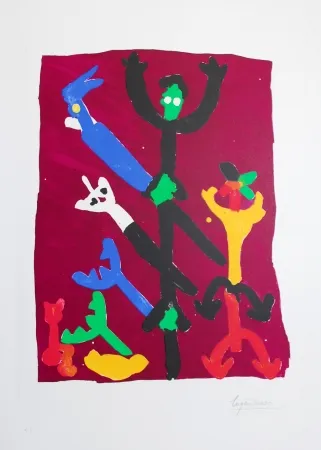 リトグラフ Ionesco - LE PEUPLE DES ARBRES