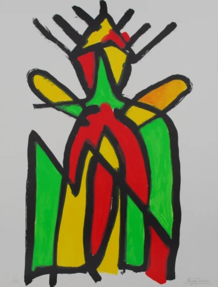 リトグラフ Ionesco - Le roi