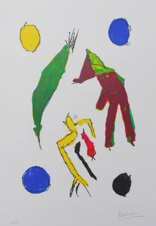 リトグラフ Ionesco - Les esprits et leurs lunes