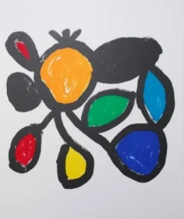 リトグラフ Ionesco - Les fleurs