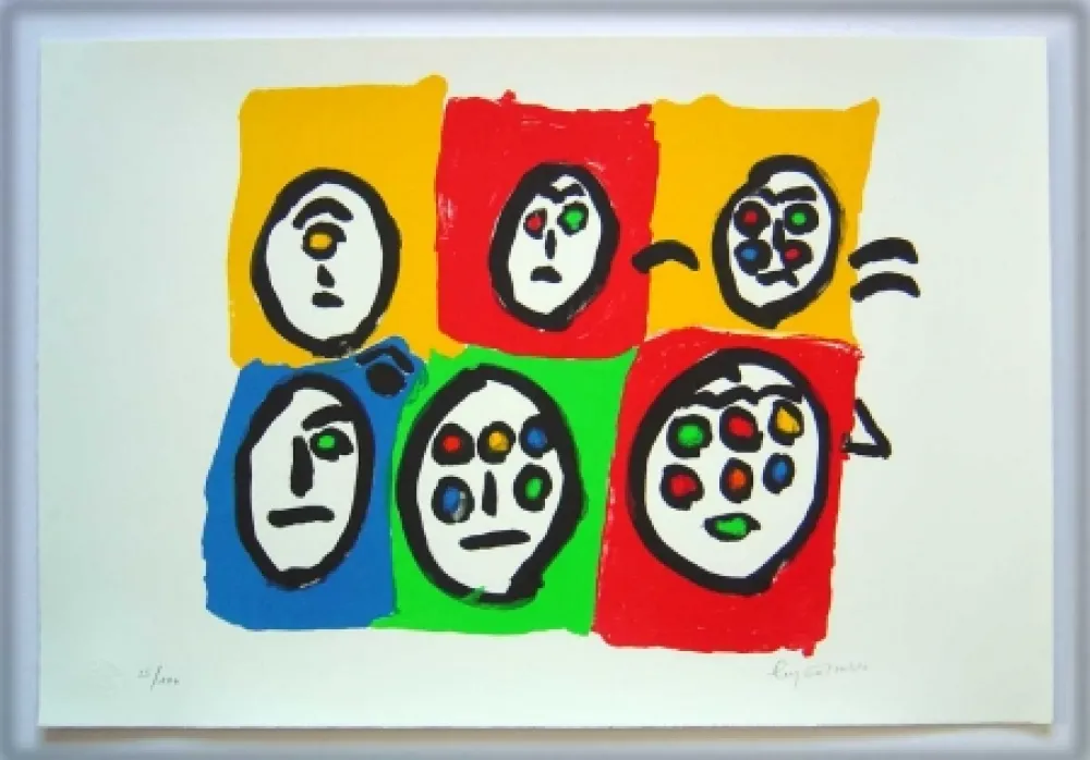 リトグラフ Ionesco - Les multi-yeux