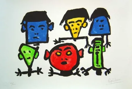 リトグラフ Ionesco - Les spectateurs