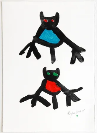 リトグラフ Ionesco - New Year's Card 1987 / 1988