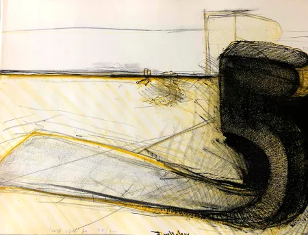 リトグラフ Iseli - Liegende Funf