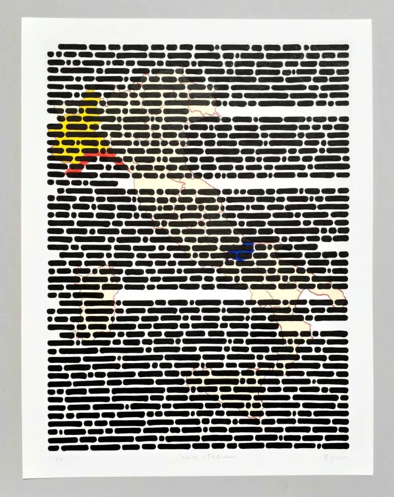 シルクスクリーン Isgro - Colore italiano