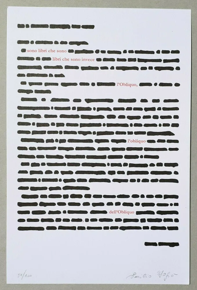 リトグラフ Isgro - Obliquo