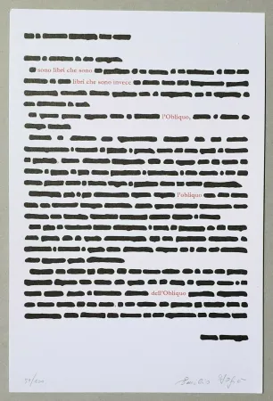 リトグラフ Isgro - Obliquo