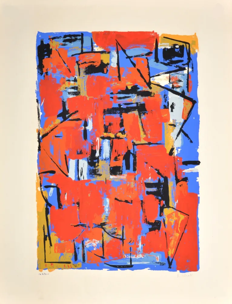 シルクスクリーン Istrati - Composition, 1954 - Hand-signed