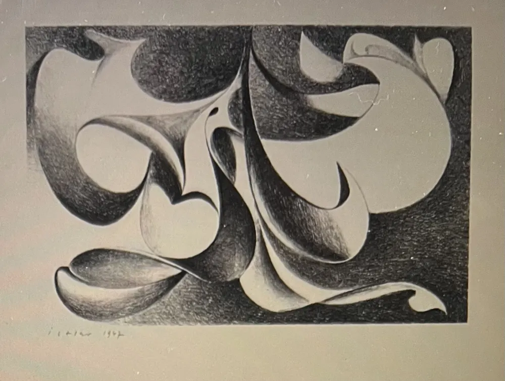 リトグラフ Istrati - Composition abstraite Rare Lithographie de 1947