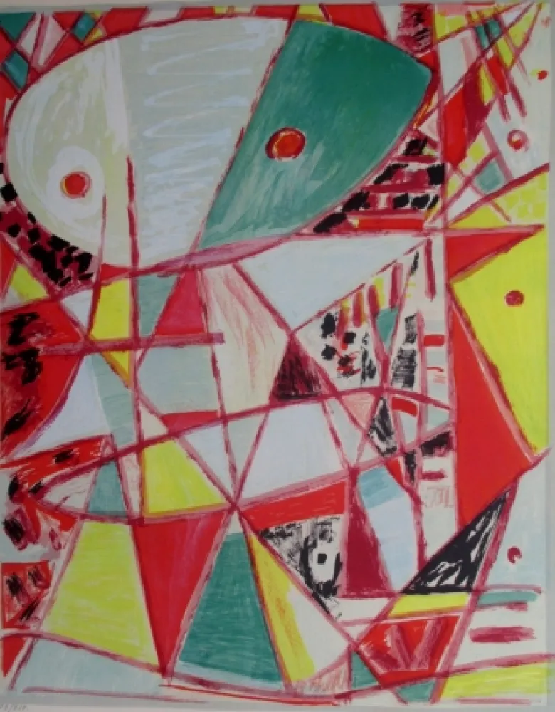 リトグラフ Jacobsen - Green Mask