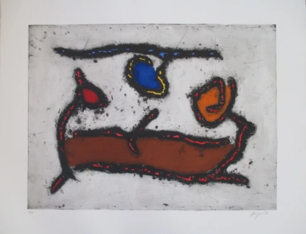 エッチング Jacobsen - La Seine - Le Barque