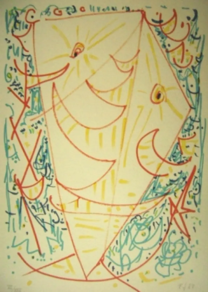 リトグラフ Jacobsen - Maske