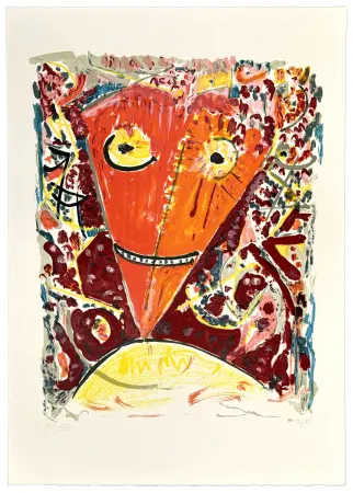 リトグラフ Jacobsen - Sans Titre