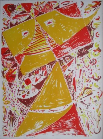 リトグラフ Jacobsen - Yellow Mask