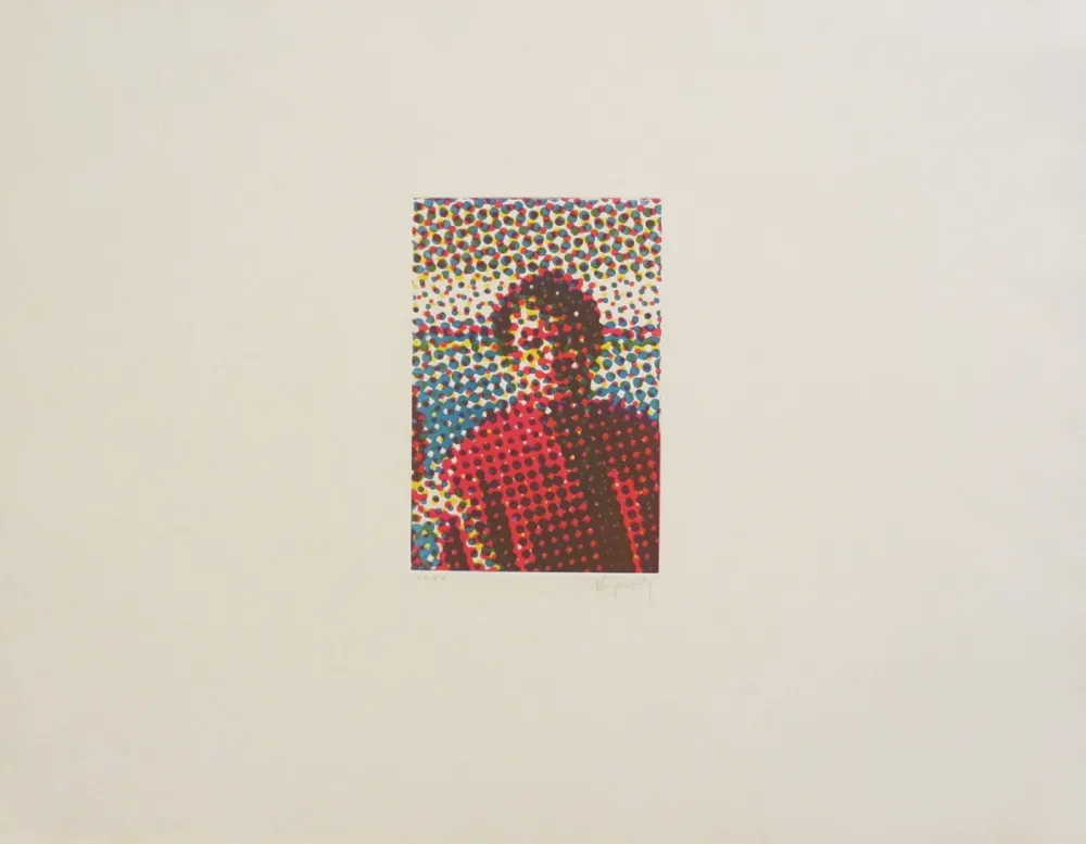 エッチングと　アクチアント Jacquet - Portrait de Mario Schifano