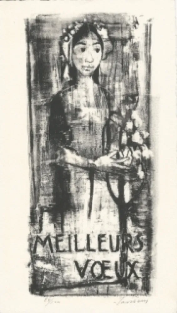 リトグラフ Jansem - Carte de voeux